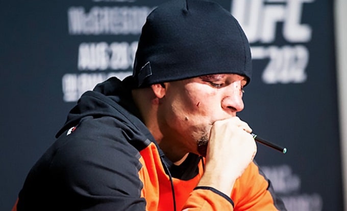 Nate Diaz Vaping CBD